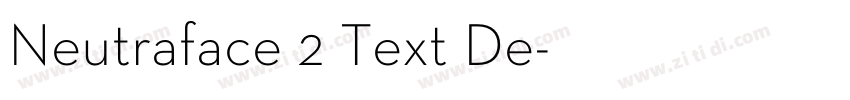 Neutraface 2 Text De字体转换
